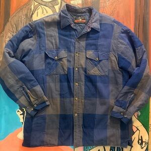 Vintage Lined Flannel Shirt Jacket